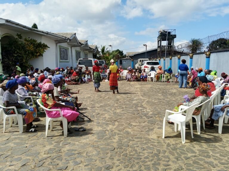 Participants watching a group exercise at the training